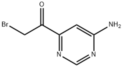 Ethanone, 1-(6-amino-4-pyrimidinyl)-2-bromo- (9CI)