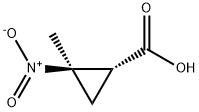 Cyclopropanecarboxylic acid, 2-methyl-2-nitro-, trans- (9CI)