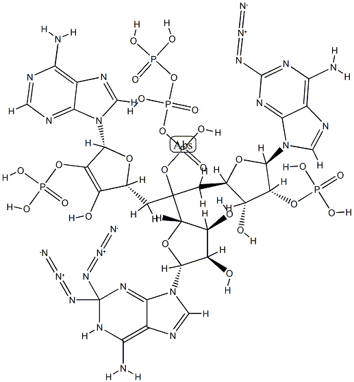 5'-O-triphosphoryl-2-azidoadenylyl-(2'-5')-2-azidoadenylyl-(2'-5')-2-azidoadenosine
