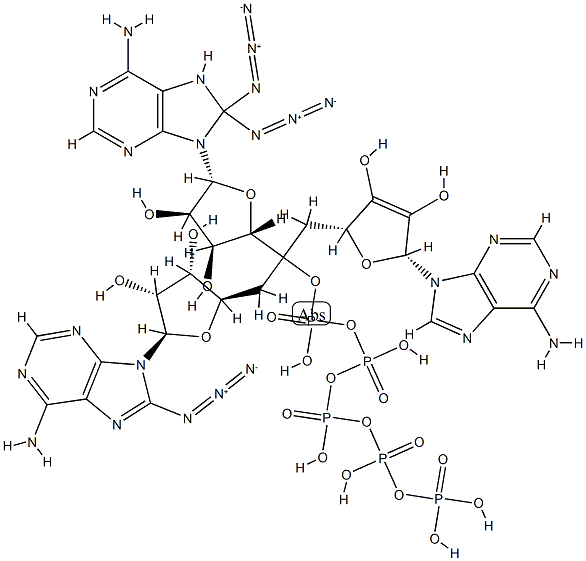 5'-O-triphosphoryl-8-azidoadenylyl-(2'-5')-8-azidoadenylyl-(2'-5')-8-azidoadenosine