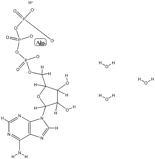 tridentate triaquarhodium-adenosine 5'-triphosphate complex
