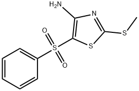 4-AMINO-2-METHYLTHIO-5-(PHENYLSULFONYL)THIAZOLE