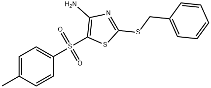 4-AMINO-2-BENZYLTHIO-5-TOSYLTHIAZOLE