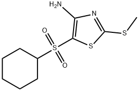 4-AMINO-5-(CYCLOHEXYLSULFONYL)-2-METHYLTHIOTHIAZOLE