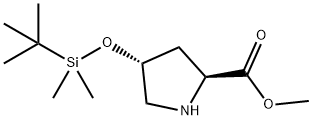 (2S,4R)-甲基 4-((叔-丁基二甲基甲硅烷基)氧代)吡咯烷-2-甲酸基酯
