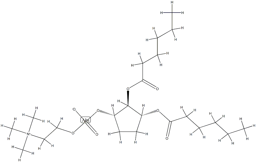 1-O-(phosphocholine)-2,3-O-dihexanoylcyclopentane-1,2,3-triol