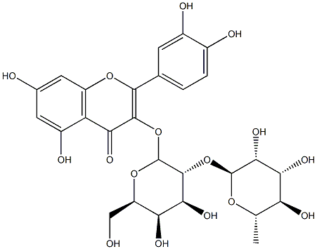 quercetin 3-O-alpha-rhamnopyranosyl-(1-2)-beta-galactopyranoside