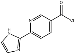 3-Pyridinecarbonyl chloride, 6-(1H-imidazol-2-yl)- (9CI)