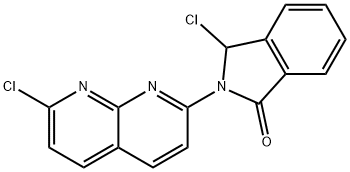 3-氯-2-(7-氯-1,8-萘啶-2-基)异二氢吲哚-1-酮