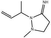 3-Pyrazolidinimine,  1-methyl-2-(1-methyl-2-propenyl)-  (9CI)