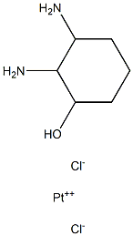 dichloro-1-hydroxy-3,4-diaminocyclohexane platinum complex