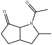 Cyclopenta[b]pyrrol-6(1H)-one, 1-acetylhexahydro-2-methyl- (6CI)