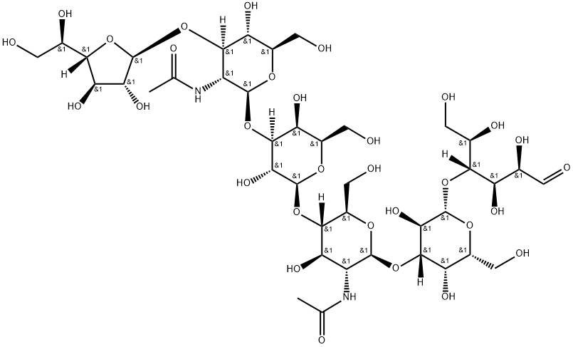O-beta-D-galactofuranosyl-(1->3)-O-2-(acetylamino)-2-deoxy-beta-D-glucopyranosyl-(1->3)-O-beta-D-galactopyranosyl-(1->4)-O-2-(acetylamino)-2-deoxy-beta-D-glucopyranosyl-(1->3)-O-beta-D-galactopyranosyl-(1->4)- D-Glucose
