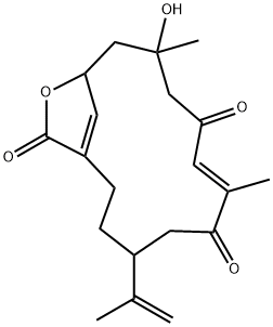 10-Hydroxy-7,10-dimethyl-4-(1-methylethenyl)-14-oxabicyclo[11.2.1]hexadeca-1(16),7-diene-6,9,15-trione