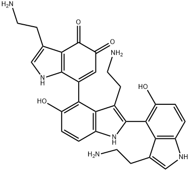 3-(2-aminoethyl)-7-[3-(2-aminoethyl)-2-[3-(2-aminoethyl)-5-hydroxy-1H- indol-4-yl]-5-hydroxy-1H-indol-4-yl]-1H-indole-4,5-dione