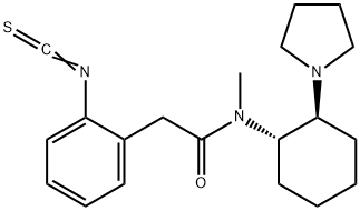 2-isothiocyanato-N-methyl-N-(2-(1-pyrrolidinyl)cyclohexyl)benzeneacetamide
