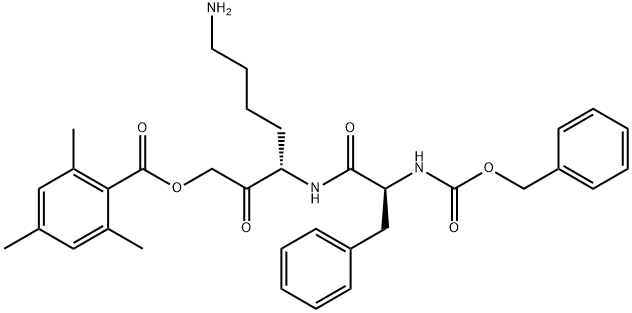 Z-PHE-LYS-2,4,6-TRIMETHYLBENZOYLOXY-METHYLKETONE TRIFLUOROACETATE SALT
