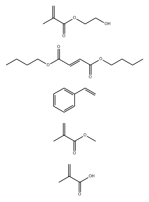 2-Butenedioic acid (2E)-, dibutyl ester, polymer with ethenylbenzene, 2-hydroxyethyl 2-methyl-2-propenoate, methyl 2-methyl-2-propenoate and 2-methyl-2-propenoic acid