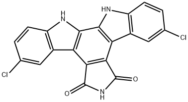 12,13-Dihydro-3,9-dichloro-5H-Indolo[2,3-a]pyrrolo[3,4-c]carbazole-5,7(6H)-dione
