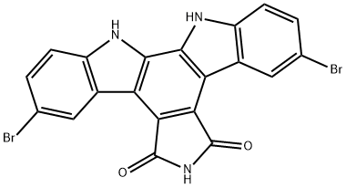 12,13-Dihydro-3,9-dibromo-5H-Indolo[2,3-a]pyrrolo[3,4-c]carbazole-5,7(6H)-dione