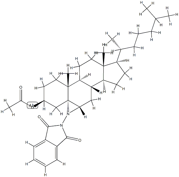 3-acetoxycholestanol(5,6-b)(N-phthalimido)aziridine
