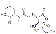 L-threo-3-Hexulosonic  acid,  2-[[2-[(1-carboxy-3-methylbutyl)amino]-2-oxoethyl]imino]-2-deoxy-,  -gamma--lactone,  (S)-  (9CI)