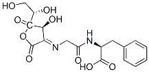 L-threo-3-Hexulosonic  acid,  2-[[2-[(1-carboxy-2-phenylethyl)amino]-2-oxoethyl]imino]-2-deoxy-,  -gamma--lactone,  (S)-  (9CI)