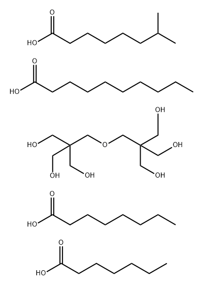 Decanoic acid, mixed esters with dipentaerythritol, heptanoic acid, isononanoic acid, and octanoic acid