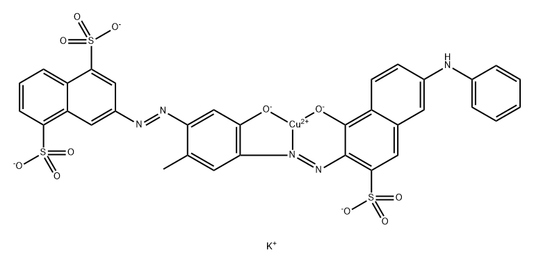 Cuprate(3-), [3-[[5-hydroxy-4-[[1-hydroxy- 6-(phenylamino)-3-sulfo-2-naphthalenyl]azo]-2 -methylphenyl]azo]-1,5-naphthalenedisulfonato(5-) ]-, tripotassium