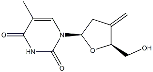 3'-C-methylidene-2',3'-dideoxy-5-methyluridine