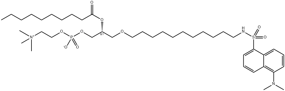 1-O-(N-dansyl-11-amino-1-undecyl)-2-O-decanoylphosphatidylcholine