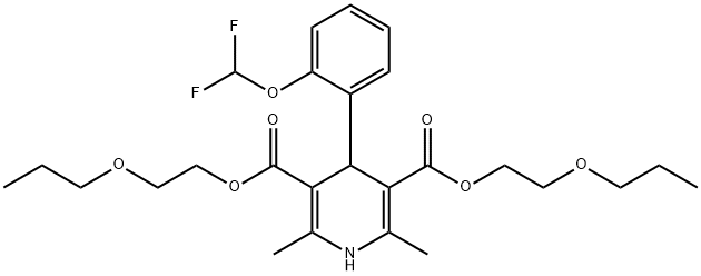 2,6-dimethyl-3,5-bis(2'-propoxyethoxycarbonyl)-4-(2''-difluoromethoxyphenyl)-1,4-dihydropyridine