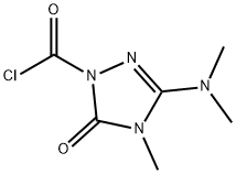 1H-1,2,4-Triazole-1-carbonyl chloride, 3-(dimethylamino)-4,5-dihydro-4-methyl-5-oxo- (9CI)