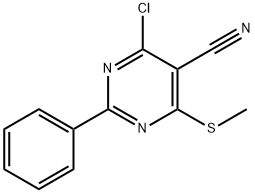 4-氯-6-(甲硫基)-2-苯基嘧啶-5-甲腈