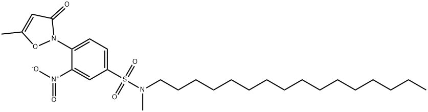 N-Hexadecyl-N-methyl-4-[5-methyl-3-oxo-2(3H)-isoxazolyl]-3-nitrobenzenesulfonamide