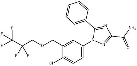 1-[4-chloro-3-(2,2,3,3,3-pentafluoropropoxymethyl)phenyl]-5-phenyl-1,2 ,4-triazole-3-carboxamide