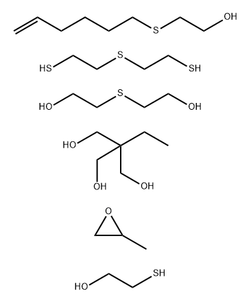 1,3-Propanediol, 2-ethyl-2-(hydroxymethyl)-, polymers with 2-(5-hexenylthio)ethanol, 2-mercaptoethanol-propylene oxide reaction product, 2,2-thiobisethanol and 2,2-thiobisethanethiol