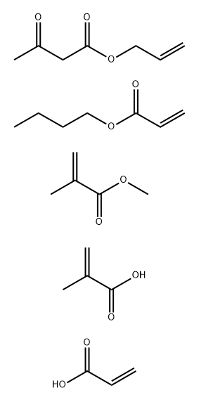 Butanoic acid, 3-oxo-, 2-propenyl ester, polymer with butyl 2-propenoate, methyl 2-methyl-2-propenoate, 2-methyl-2-propenoic acid and 2-propenoic acid