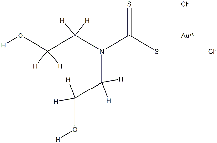 (N,N-bis(2-hydroxyethyl)dithiocarbamato-S,S')dichlorogold(III)