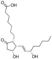 7-[(1R,2S,3R)-3-hydroxy-2-[(E,3S)-3-hydroxyoct-1-enyl]-5-oxo-cyclopent yl]heptanoic acid