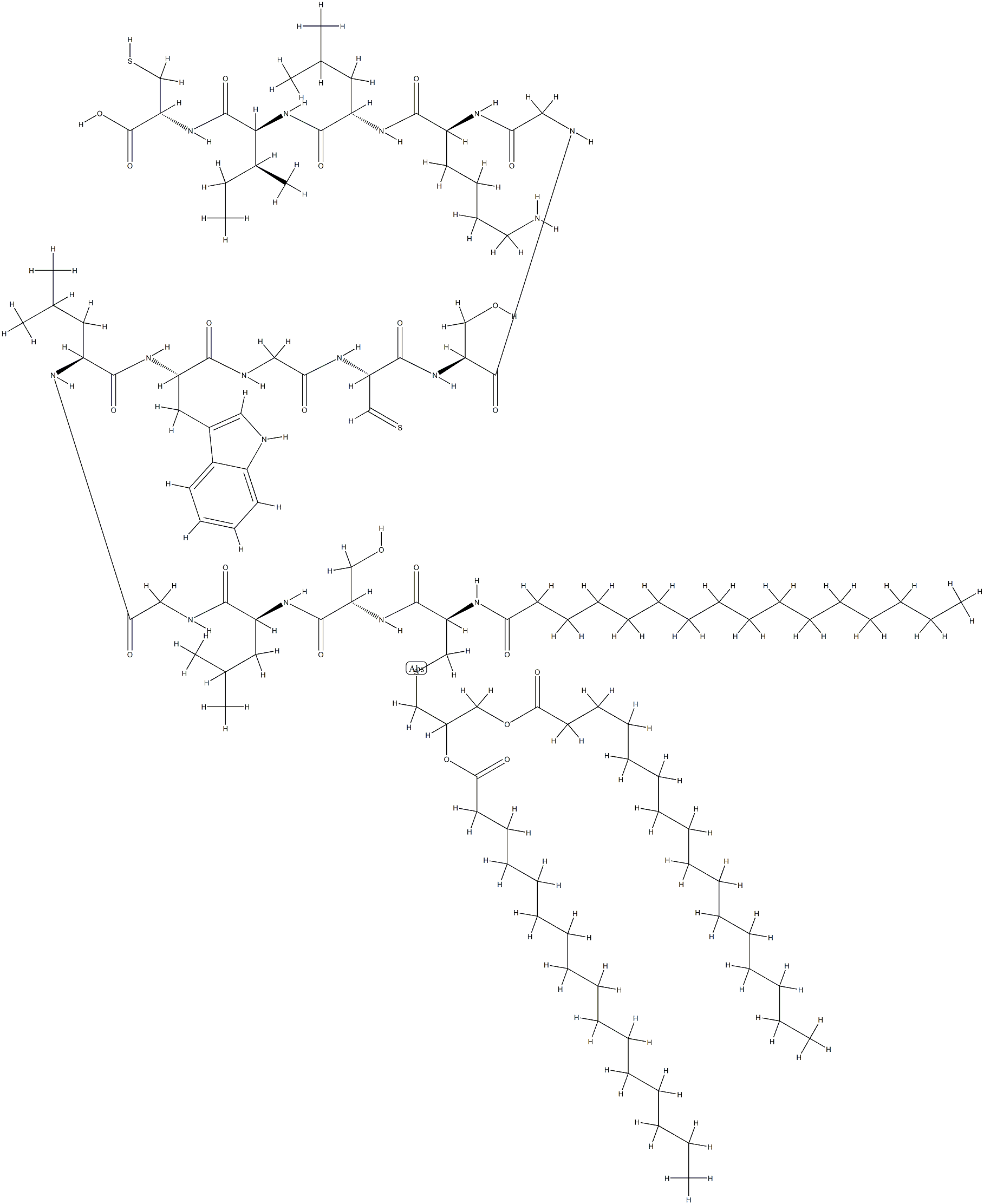 palmitoyl(3)-cysteinyl-seryl-(HIV-1(598-609)cyclic disulfide)
