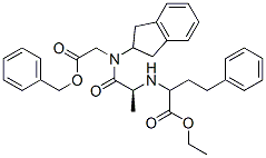 N-[(2,3-Dihydro-1H-inden)-2-yl]-N-[N-[1-(ethoxycarbonyl)-3-phenylpropyl]-L-alanyl]glycine phenylmethyl ester