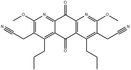 5,10-Dihydro-2,8-dimethoxy-5,10-dioxo-4,6-dipropylpyrido[3,2-g]quinoline-3,7-diacetonitrile