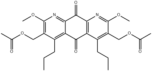 3,7-Bis[(acetyloxy)methyl]-2,8-dimethoxy-4,6-dipropylpyrido[3,2-g]quinoline-5,10-dione
