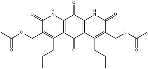 3,7-Bis[(acetyloxy)methyl]-4,6-dipropylpyrido[3,2-g]quinoline-2,5,8,10(1H,9H)-tetrone