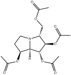 1H-Pyrrolizine-1,2,7-triol, 3-(acetyloxy)methylhexahydro-, triacetate (ester), (1R,2R,3R,7S,7aR)-