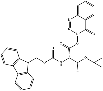 N-芴甲氧羰基-O-叔丁基-L-苏氨酸-3,4-二氢-3-羟基-4-氧-1,2,3-苯并三嗪酯