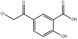 Benzoic acid, 5-(chloroacetyl)-2-hydroxy- (9CI)