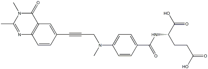 2-desamino-2,3-dimethyl-N(10)-propargyl-5,8-dideazafolic acid