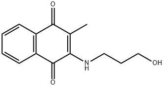 2-(3-HYDROXYPROPYLAMINO)-3-METHYLNAPHTHALENE-1,4-DIONE